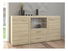 Kombinovaná komoda Rokara (dub sonoma) (osvětlení led)