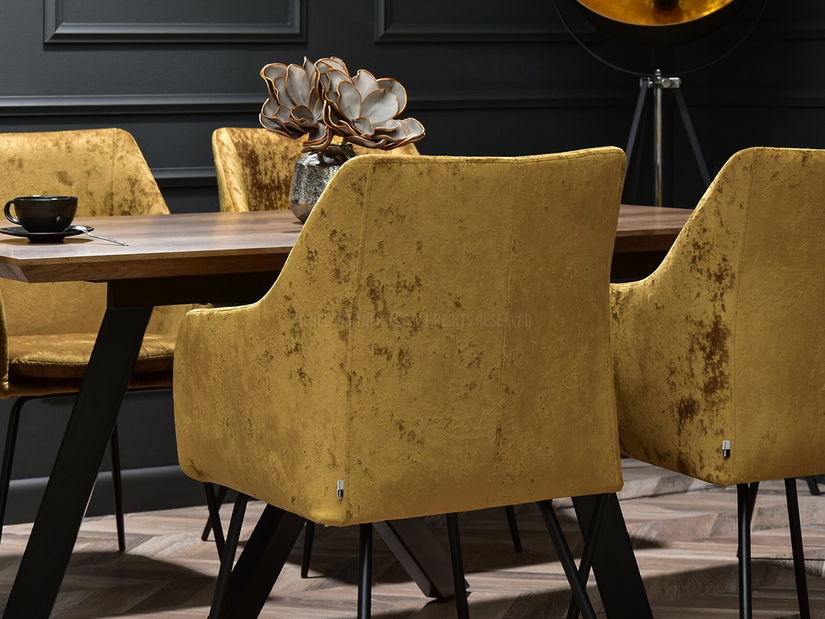 Jídelní židle Duplica (zlatá)