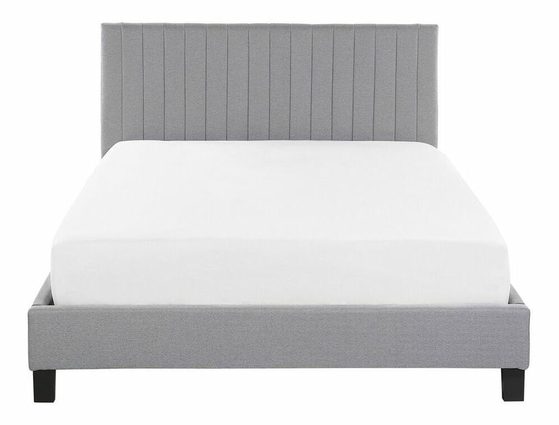 Manželská postel 140 cm PARASO (světle šedá) (s roštem)