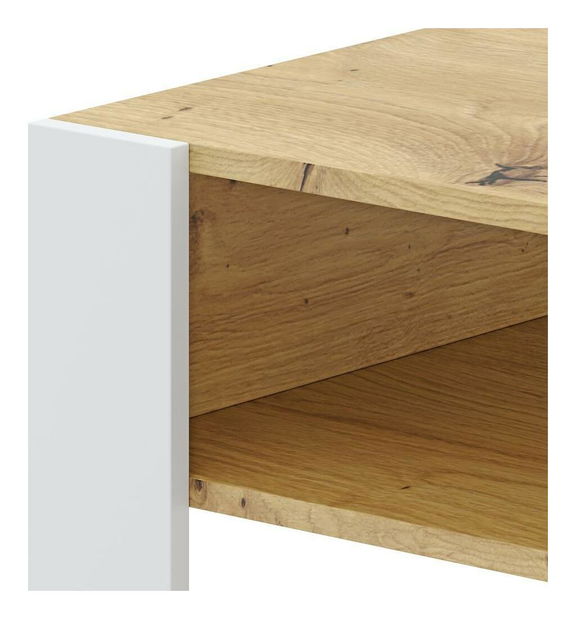 Konferenční stolek Corosta 1 (dub artisan + bílá)