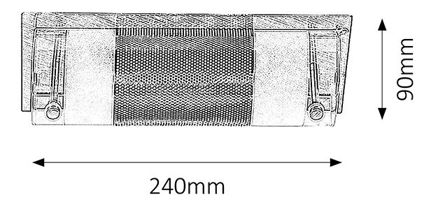 Podhledové svítidlo Periodic 5800 (chromová + průhledná + opálové sklo)