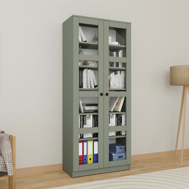 Vitrína Luckiny V (zelená)