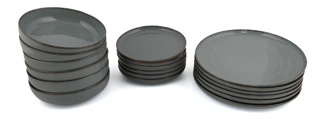 Jídelní sada (18 ks.) Modvi (modrá)