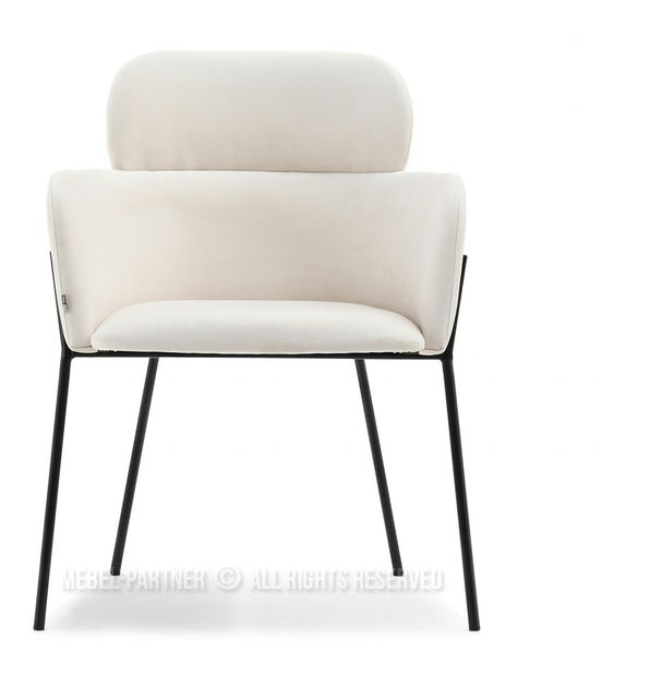 Židle Baggie K (krémová + černá)