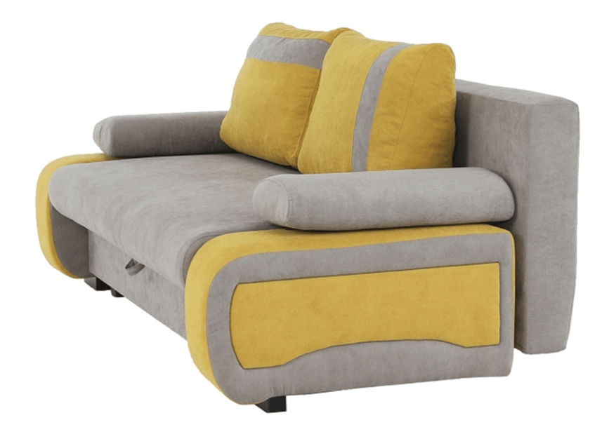 Pohovka Bralda (žlutá + šedá)