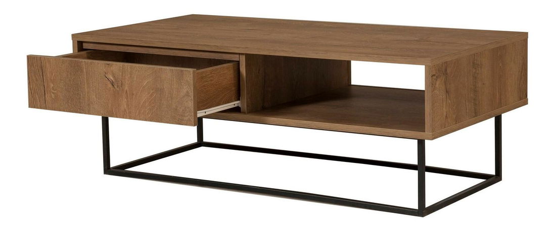 Sada nábytku do obývacího pokoje Laxi 19 (ořech + černá)