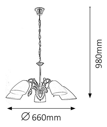 Lustr Paulina 7185 (chromová)