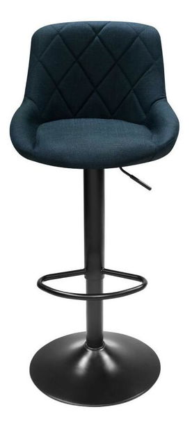 Barová židle Teken (tmavě modrá + černá)