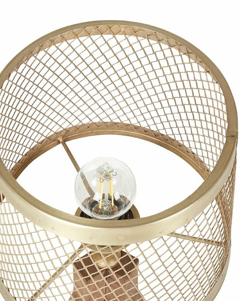 Stolní lampa Belarmino (tmavé dřevo)