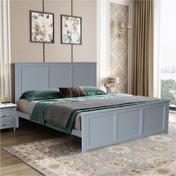 Manželská postel 160 cm Mino (šedá)