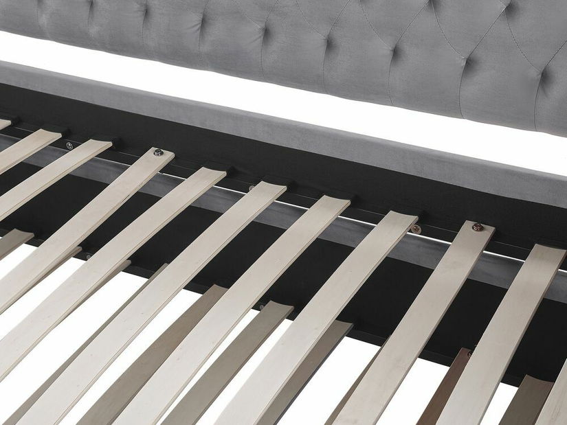 Rozkládací postel 90x200 cm Maisha (světle šedá)