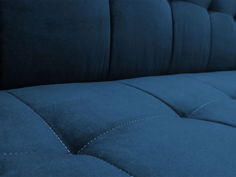 Rozkládací pohovka Solvetana (modrá) (s úl. prostorem)