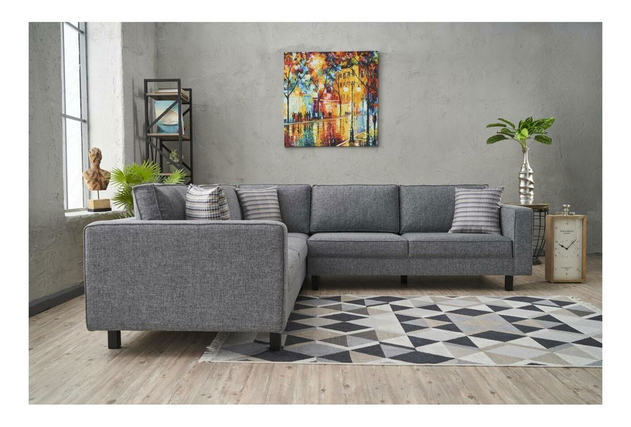 Rohová sedačka Kalen 2 (šedá + černá)