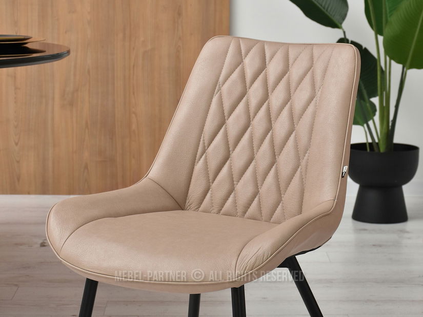 Židle Aron (béžová + zlatá)