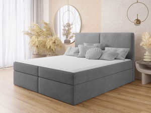 Manželská postel 140cm Ombligo (šedá)