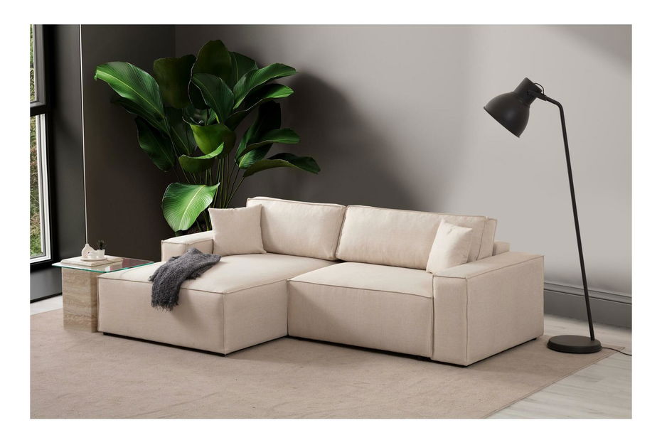 Rohová sedačka Pirlofenzza (s úl. prostorem) (L) (ecru)