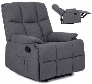 Polohovací křeslo Repraducida (šedá)