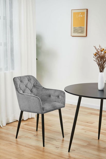 Set 2ks jídelních židlí Satya (šedá)