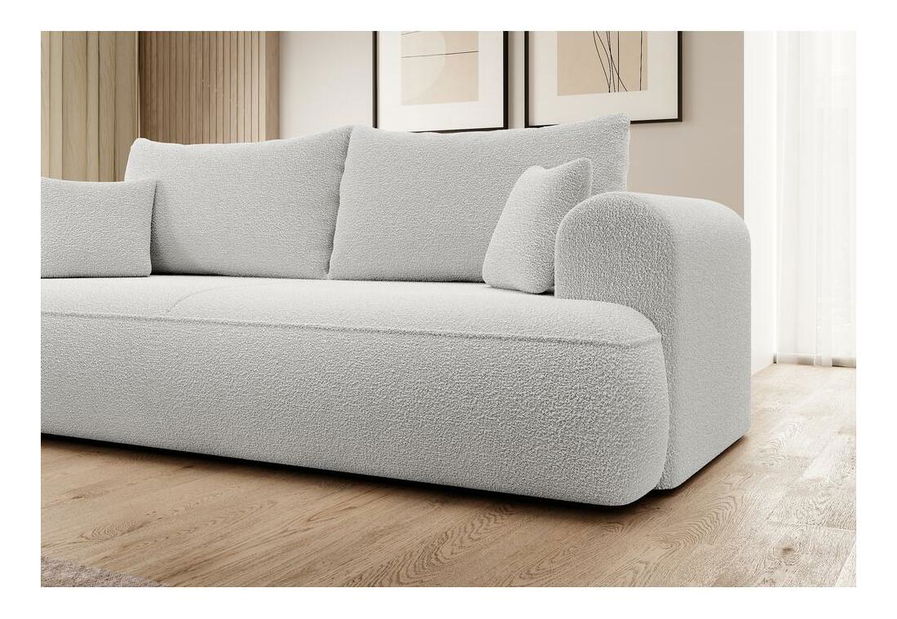 Pohovka trojsedačka Olivo S (světle šedá + černá)