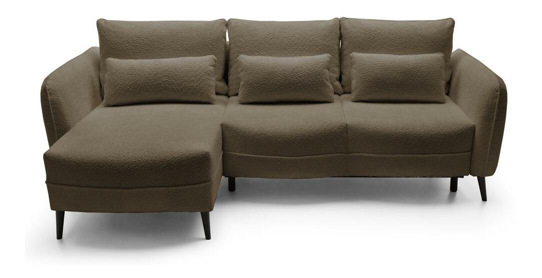 Rohová sedací souprava Eilish (L) (béžová + černá)