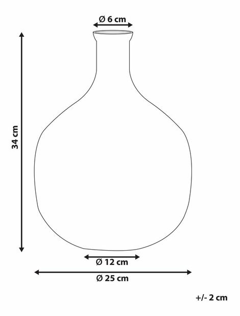  Váza 34 cm Revere (vícebarevná)