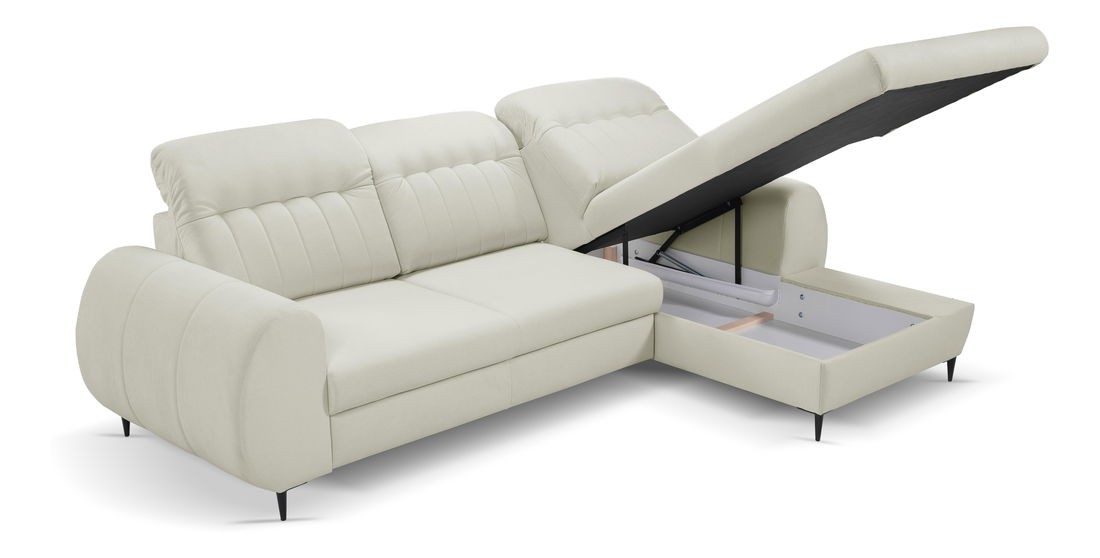 Rohová sedací souprava Bionic (bílá) (P)