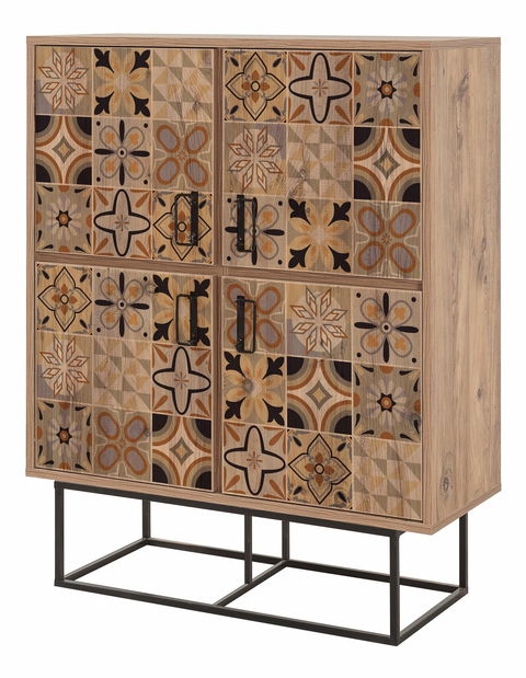 Skříňka Quanto Retro (atlantická borovice + černá)