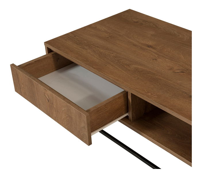 Sada nábytku do obývacího pokoje Laxi 6 (ořech + černá)