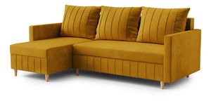 Rohová sedací souprava Filippo (L) (hořčicová)