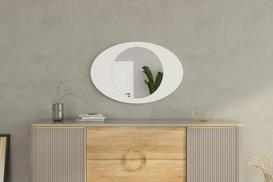 Zrcadlo Oblisimo (bílá)