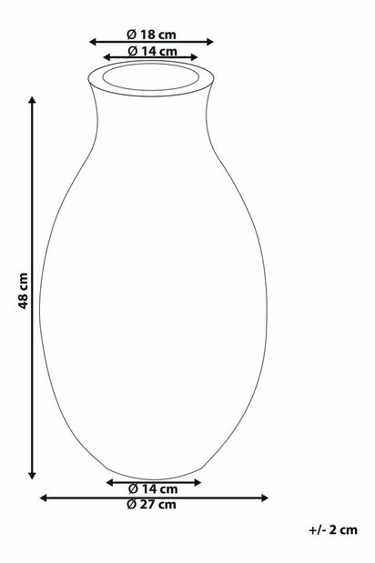 Váza Stamina (modrá)