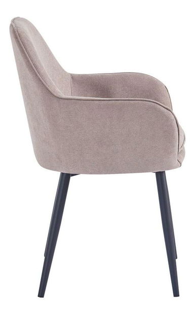 Designové křeslo Ilgano (šedohnědá + černá)