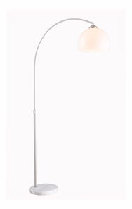 Stojanové svítidlo Newcastle 58227 (nikl + bílá)