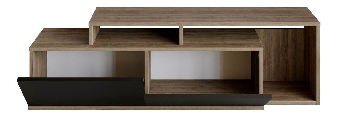 TV stolek/skříňka Neru (ořech + černá)