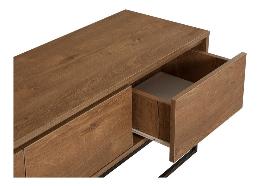 Souprava nábytku do obývacího pokoje Laxi 14 (ořech + černá)