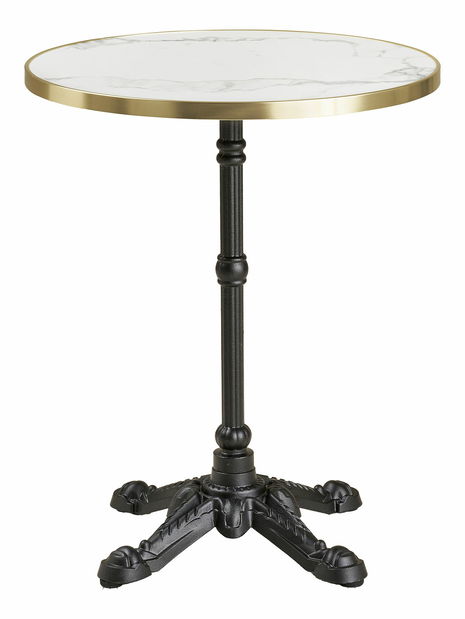 Bistro stůl Bsamira 2 (bílá + černá)