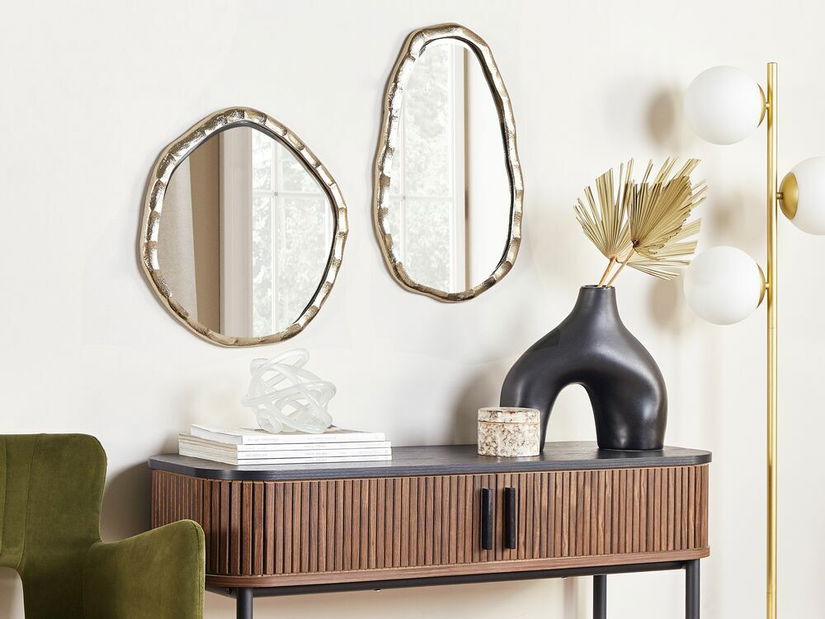 Nástěnné zrcadlo Amare (zlatá)