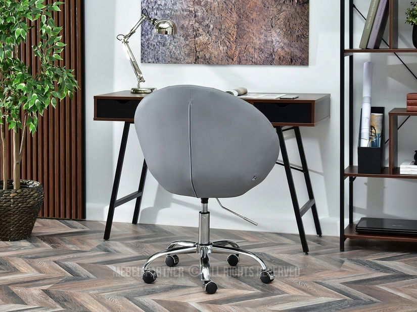 Křeslo Lush 4 (šedá + chromová)