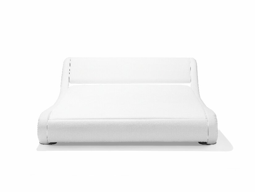 Manželská postel 180 cm AVENUE (s vodní matrací) (bílá)