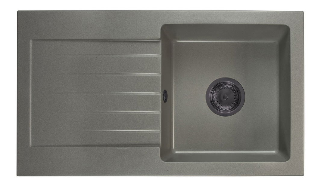 Kuchyňský dřez Lemmion (šedá) (bez otvoru pro baterii) (L)