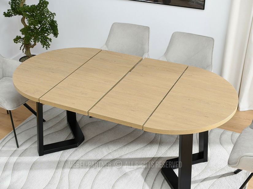 Jídelní stůl Aceptar (dub + černá)