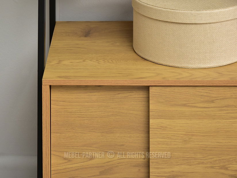 Regál Babs B (dub + černá)