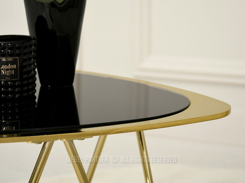 Konferenční stolek Vivana Stol (černá + zlatá)