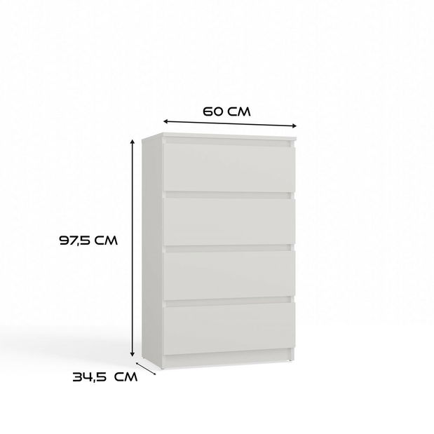 Komoda Musecalo 3 (bílá)