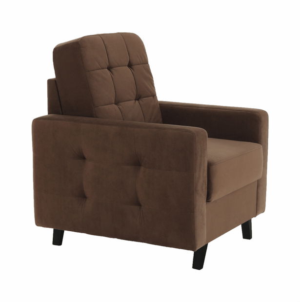 Relaxační křeslo Merina (hnědá + wenge)