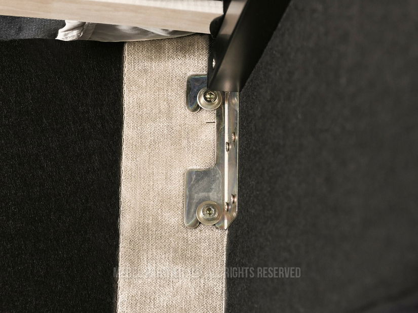 Manželská postel 160 cm Apelar (krémová + černá)