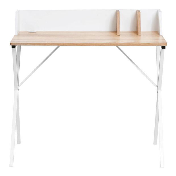 Psací stolek Pintorescas (dub světlý + bílá)