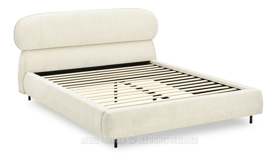 Manželská postel 180 cm Asesora 180 (krémová + černá)