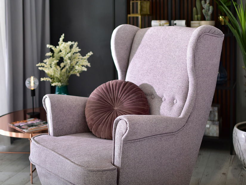 Křeslo ušák Margis (bílá)