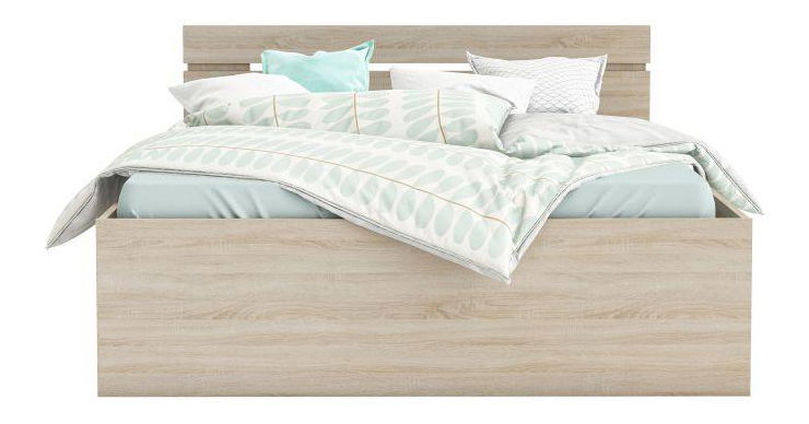 Manželská postel 140 cm Myriam (dub sonoma)